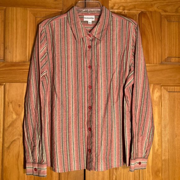 NWOT Vintage Breckenridge Top Blouse Long Sleeve Size L - Picture 1 of 9